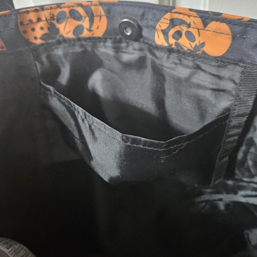 Disney Halloween 2021 Pumpkin Mickey Minnie Mouse Tote - Picture 5 of 5